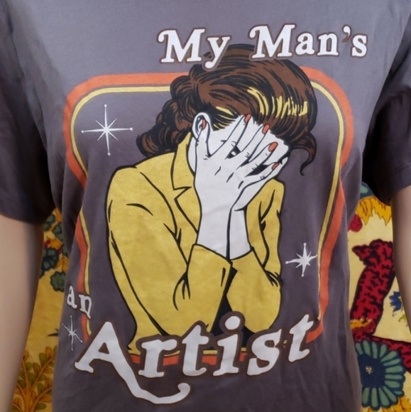 Black Matter My Man's an Artist Pulp Fiction tee 2X - Picture 4 of 6